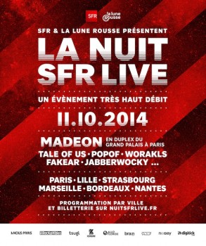 LA NUIT SFR LIVE 2014 - PARIS ET FRANCE