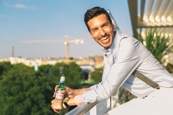 lookbook homme bière Peroni