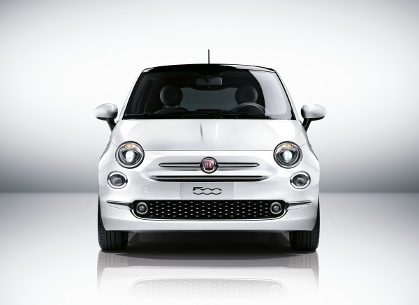 Nuova 500 fiat double moustache